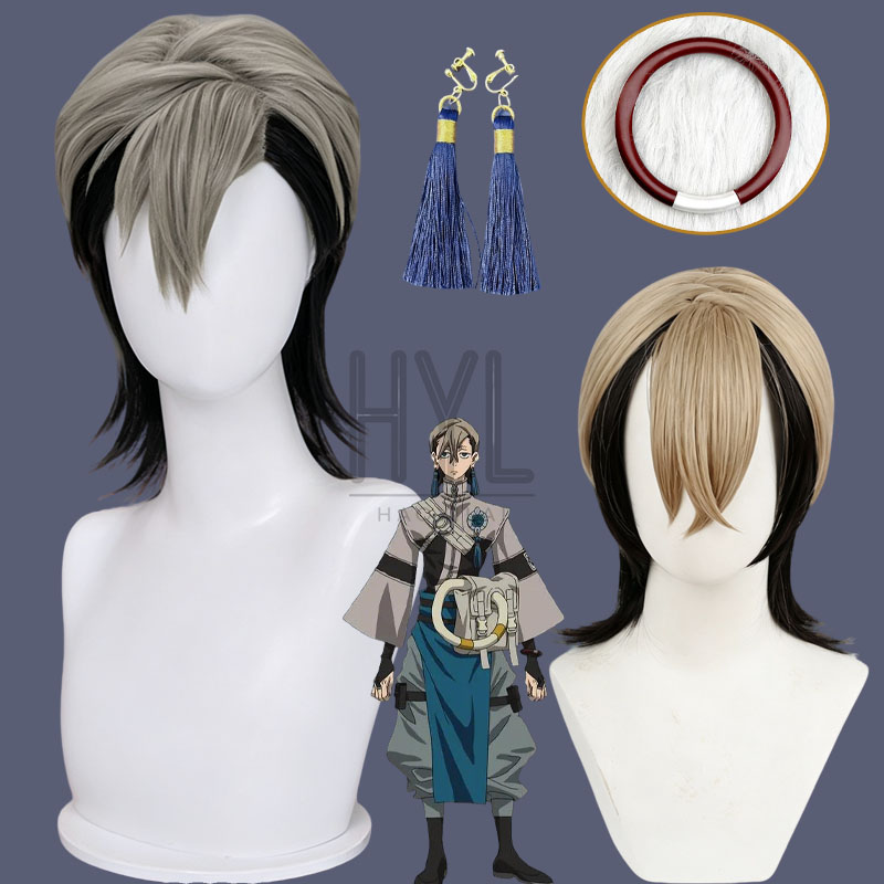Men Accessories Earrings - Anime Gachiakuta Zanka Nijiku Cosplay Wig