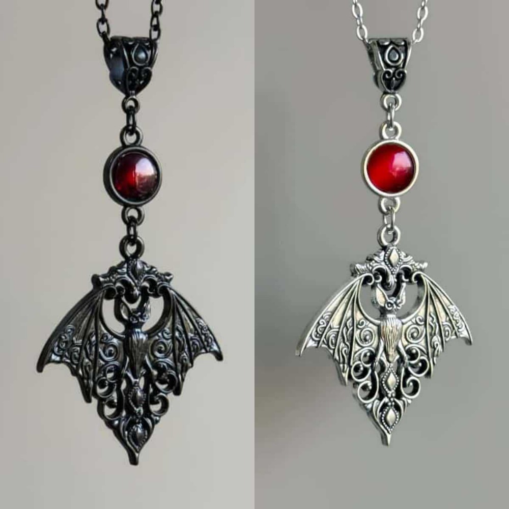 Men'S Vampire Accessories - Gothic Punk Hollowed-out Black Vampire Bat