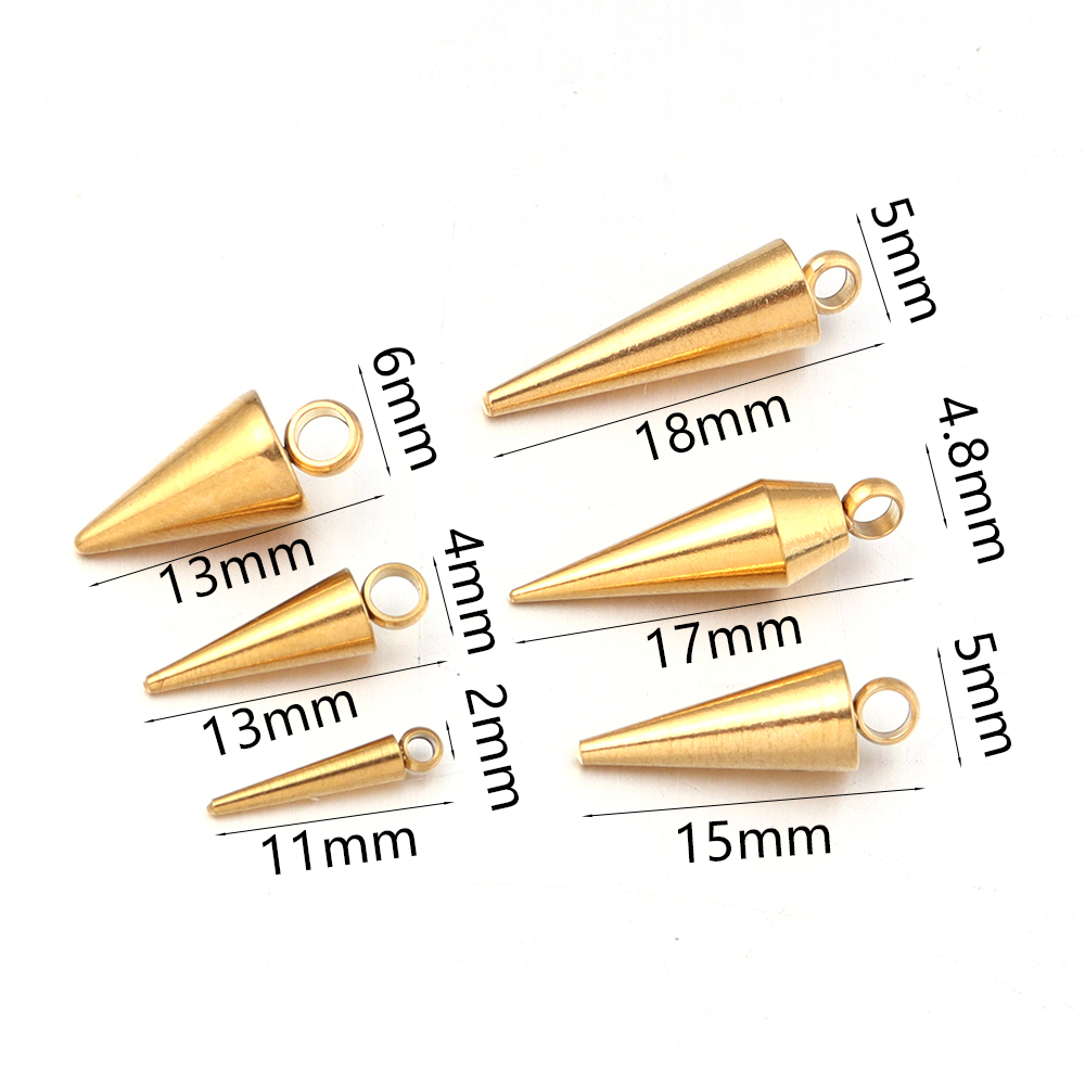 10PCS Stainless Steel Cone Cha - đánh giá và giá Men Accessories Earrings