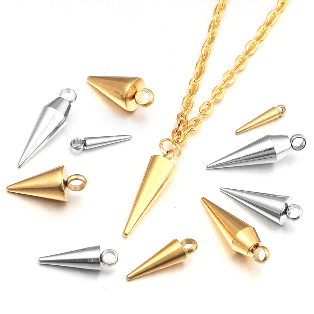 10PCS Stainless Steel Cone Cha - đánh giá và giá Men Accessories Earrings