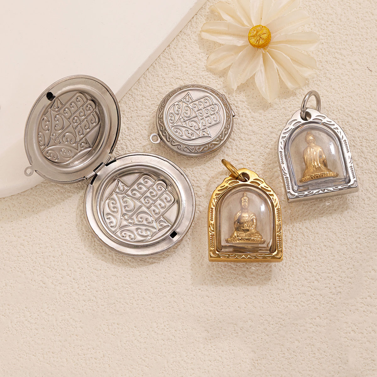 1/2pcs Photo Frame Charms 18K  - đánh giá và giá Men Accessories Photos