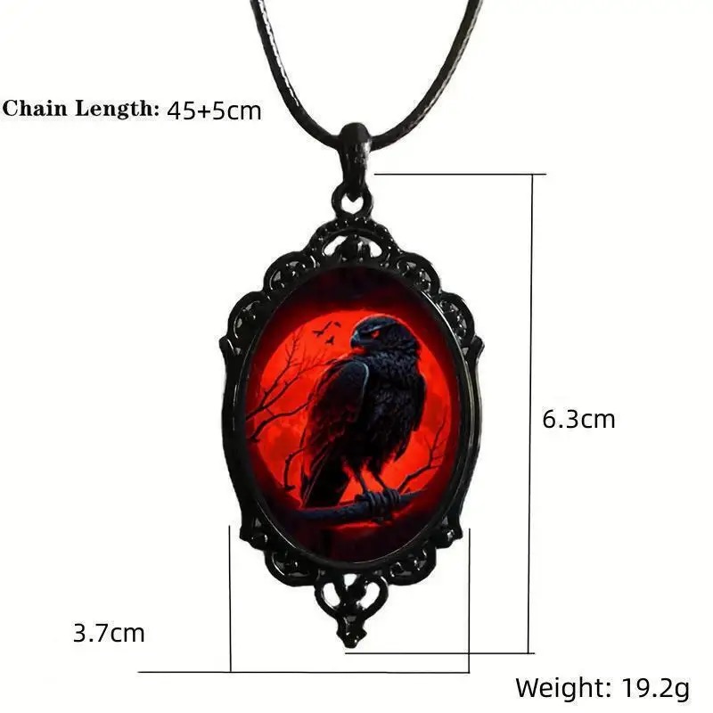 Gothic Vampire Owl Cameo Neckl - đánh giá và giá Men'S Vampire Accessories