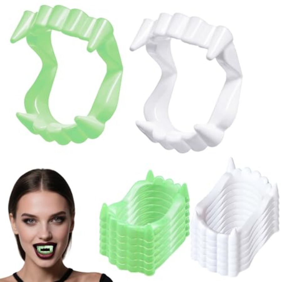 12 Pcs Halloween White Teeth F - đánh giá và giá Men'S Vampire Accessories