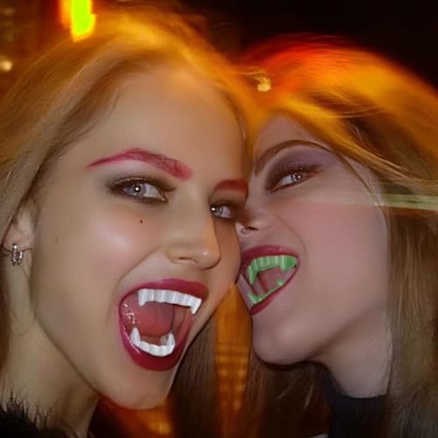 12 Pcs Halloween White Teeth F - đánh giá và giá Men'S Vampire Accessories
