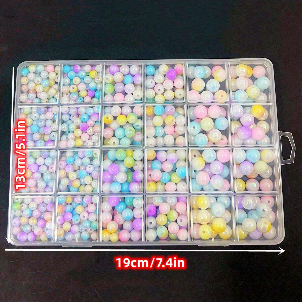 800pcs/24 grid set box 6mm/8mm - đánh giá và giá Men Accessories Earrings