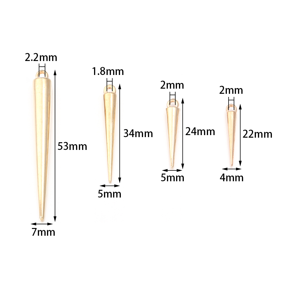 50-200pcs Cone Charms Pendants - đánh giá và giá Men Accessories Earrings