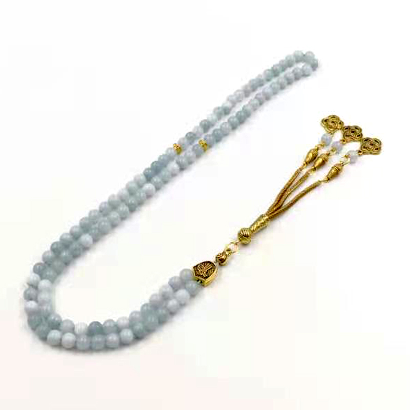Tasbih Tự Nhiên Aquamarines Đá - đánh giá và giá Men Accessories Hk