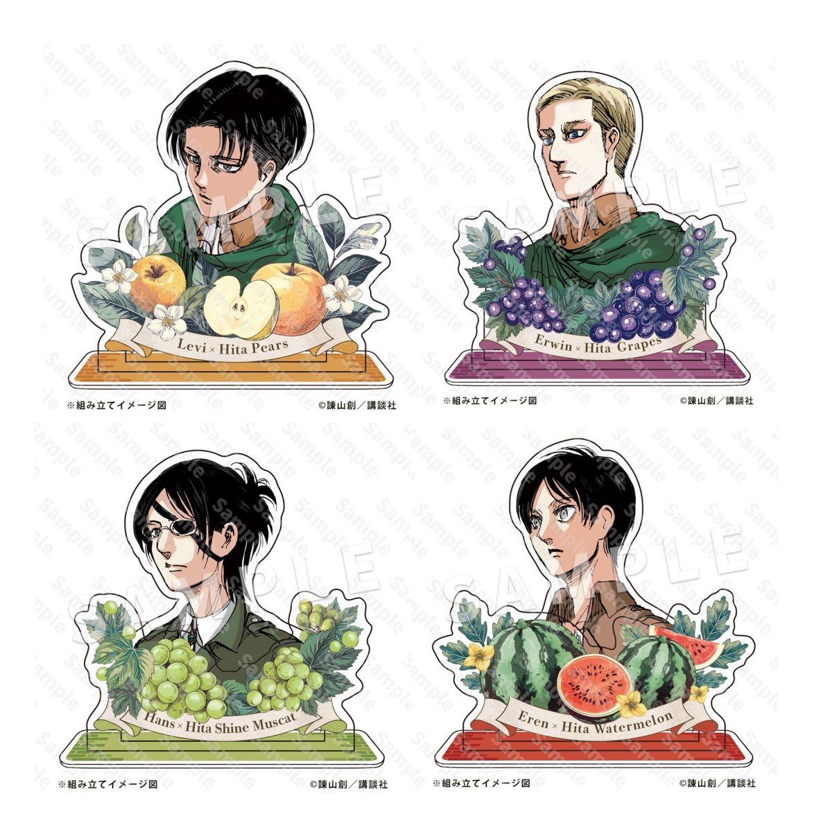 Attack on Titan Acrylic Stand  - đánh giá và giá Men Accessories For Birthday Gift