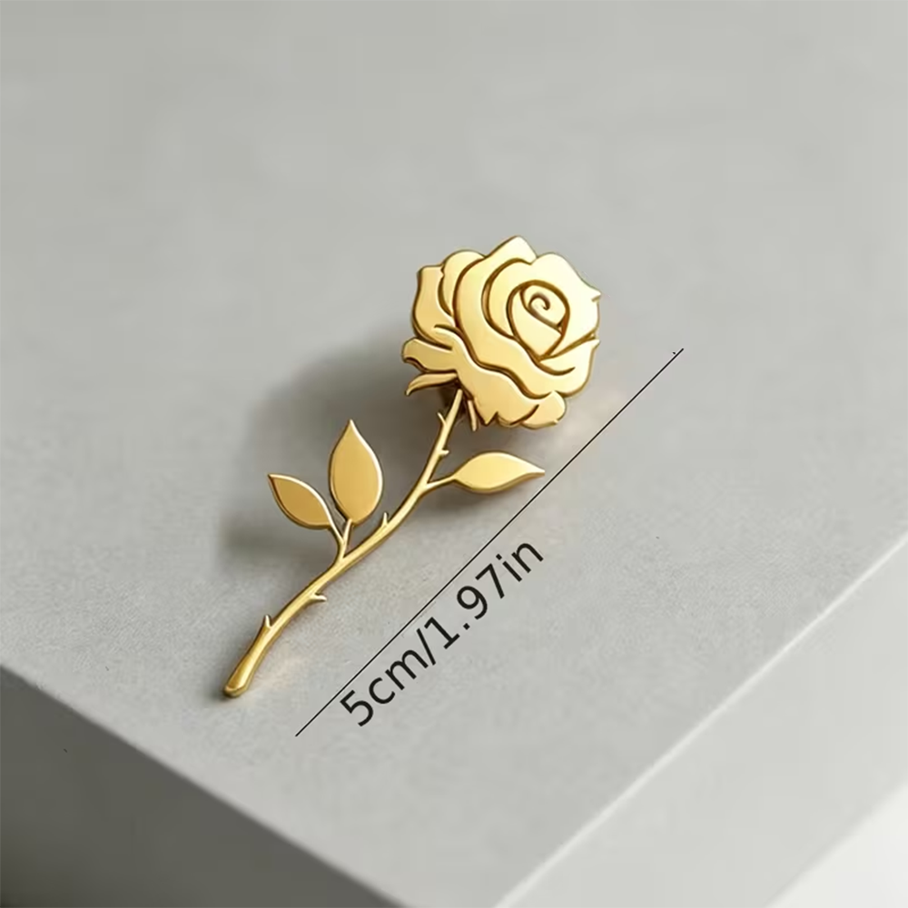 Custom Rose Flower Brooch for  - đánh giá và giá Men Accessories Photos