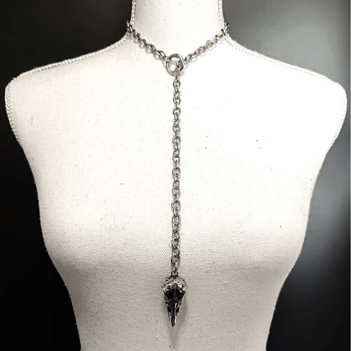Gothic Crow Skull Necklace For - đánh giá và giá Men'S Vampire Accessories