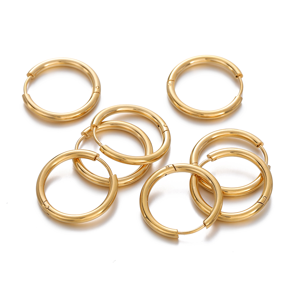 2 pcs 8/10/12/14/16/18mm Stain - đánh giá và giá Men Accessories Earrings