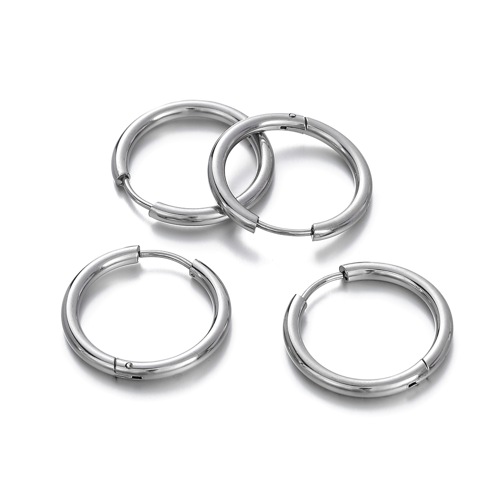 2 pcs 8/10/12/14/16/18mm Stain - đánh giá và giá Men Accessories Earrings