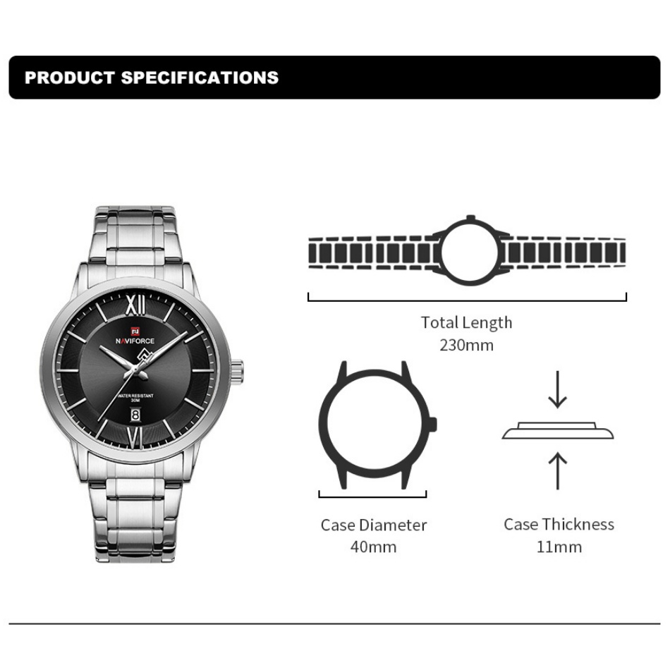 NAVIFORCE Watches for Men Fash - đánh giá và giá Men Accessories For Wrist